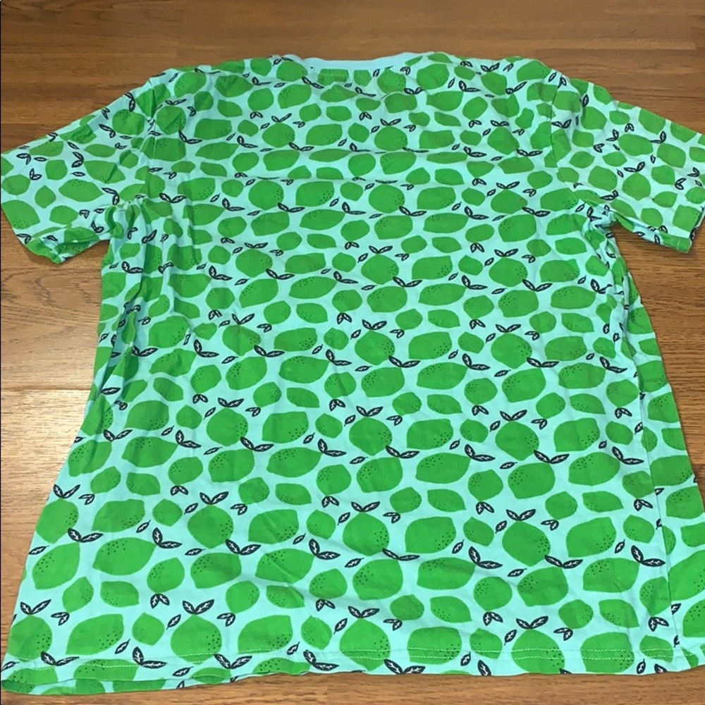 Bacardi promo lime print tee sz:M slim fit - Picture 4 of 4